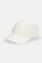 Calvin Klein czapka z daszkiem bawełniana wzorzyste beżowy LV04F5036G