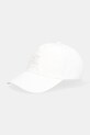 Calvin Klein czapka z daszkiem bawełniana aplikacja beżowy LV04F5044G