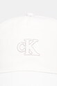 Calvin Klein czapka z daszkiem bawełniana LV04F5044G beżowy SS26