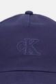 Calvin Klein czapka z daszkiem bawełniana LV04F5044G granatowy SS26