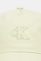 Calvin Klein czapka z daszkiem bawełniana LV04F5044G zielony SS26