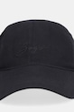 Βαμβακερό καπέλο του μπέιζμπολ BOSS Lilyan 50558395 μαύρο SS26