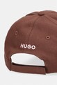Akcesoria Hugo Blue czapka z daszkiem bawełniana Astryd-SL 50555804 brązowy