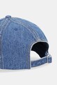 Akcesoria Tommy Jeans czapka z daszkiem bawełniana AW0AW18094 niebieski