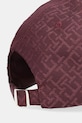 Akcesoria Tommy Hilfiger czapka z daszkiem AW0AW18058 bordowy