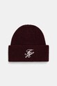 Tommy Hilfiger czapka wełniana wełna bordowy AW0AW18515