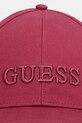 Guess czapka z daszkiem bawełniana AW5474.COT01 bordowy SS26