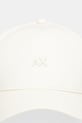 Armani Exchange czapka z daszkiem bawełniana XW001886.AF15502 beżowy SS26