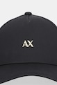 Armani Exchange czapka z daszkiem bawełniana XW001886.AF15502 czarny SS26