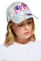 Kurt Geiger London czapka z daszkiem bawełniana wzorzyste multicolor 5403944499