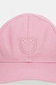 Pinko czapka z daszkiem bawełniana 106739.A38P różowy SS26
