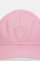 Pinko czapka z daszkiem bawełniana 106739.A38P różowy SS26