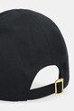 Akcesoria Pinko czapka z daszkiem bawełniana 106739.A38P czarny