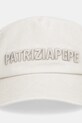 Patrizia Pepe czapka z daszkiem bawełniana 8F0108.A708 beżowy SS26