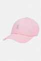 Patrizia Pepe czapka z daszkiem bawełniana różowy 8F0109.AB01