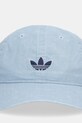 adidas Originals czapka z daszkiem bawełniana KE0855 niebieski SS26