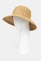 Twinset kapelusz słomkowy damski beżowy 261LM5BDD
