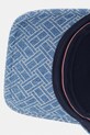Tommy Hilfiger czapka z daszkiem damska bawełniana niebieski AW0AW18577