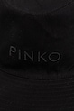 Dodatki Pinko klobuk s širokim robom ženski bombažni 106751.A38M črna