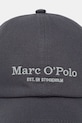 Marc O'Polo czapka z daszkiem damska bawełniana 5000013258 szary SS26