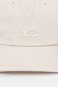 Y-3 czapka z daszkiem bawełniana DAD CAP KT3213 beżowy SS26