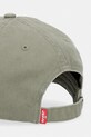 Akcesoria Levi's czapka z daszkiem bawełniana MINI GRAPHIC 005FZ zielony