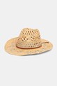 Patrizia Pepe kapelusz słomkowy damski pleciony beżowy 2F0131.V050