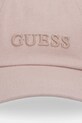 Guess czapka z daszkiem damska bawełniana GABARDINE AW5512.COT01 różowy SS26