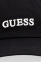 Guess Καπέλο με γείσο γυναικείο βαμβάκι GABARDINE AW5512.COT01 μαύρο SS26