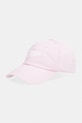 Tommy Jeans čiapka so šiltom dámska bavlnená ružová AW0AW18358