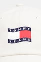 Tommy Jeans čiapka so šiltom dámska bavlnená AW0AW18360 béžová SS26