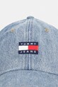 Tommy Jeans czapka z daszkiem damska bawełniana AW0AW18578 niebieski SS26