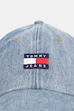 Tommy Jeans czapka z daszkiem damska bawełniana AW0AW18578 niebieski SS26