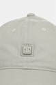 Armani Exchange czapka z daszkiem bawełniana XW002385.AF15502 zielony SS26