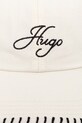 HUGO czapka bejsbolówka damska bawełniana Ally-SB 50561320 beżowy SS26