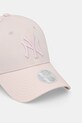 New Era czapka z daszkiem bawełniana METALLIC LOGO 9FORTY® 60771738 różowy SS26