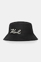 Karl Lagerfeld kapelusz damski K/SIGNATURE czarny B2W33026