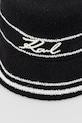 Karl Lagerfeld kapelusz damski K/SIGNATURE B2W46078 czarny SS26