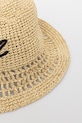 Karl Lagerfeld kapelusz słomkowy damski K/SIGNATURE B2W46080 beżowy SS26