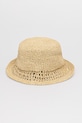 Akcesoria Karl Lagerfeld kapelusz słomkowy damski K/SIGNATURE B2W46080 beżowy