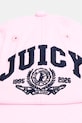Juicy Couture czapka z daszkiem damska bawełniana CREST CAP JCAWH126708 różowy SS26
