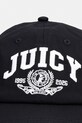 Juicy Couture czapka z daszkiem damska bawełniana CREST CAP JCAWH126708 czarny SS26