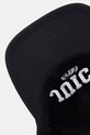 Juicy Couture czapka z daszkiem damska bawełniana CREST CAP czarny JCAWH126708