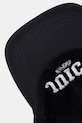 Juicy Couture czapka z daszkiem damska bawełniana CREST CAP czarny JCAWH126708