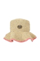 Kurt Geiger London kapelusz damski Chelsea Raffia Bucket Hat beżowy 5631440449