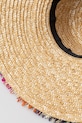 Kurt Geiger London kapelusz słomkowy damski Raffia Wide Brim Hat 5631069449 beżowy