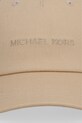 MICHAEL Michael Kors czapka z daszkiem damska bawełniana 29MKWC558509 beżowy SS26
