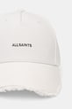 AllSaints baseball cap damska bawełniana 29W083XE biały SS26
