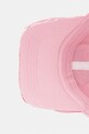 United Colors of Benetton Bejzbalová čiapka dámska bavlnená ružová 6T86VA00D