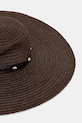 Doplnky Liu Jo klobúk so širokým okrajom dámsky VA6209.T9437 hnedá